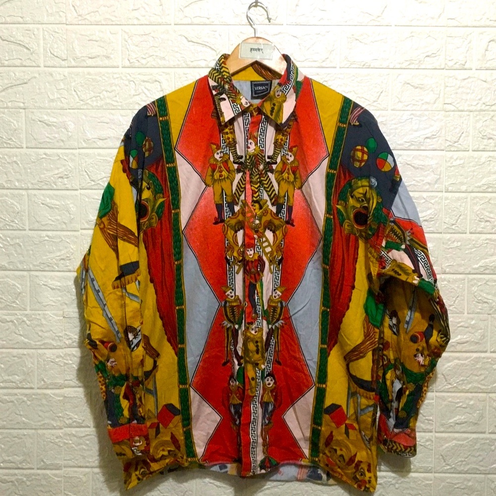 Vintage and very rare Gianni Versace circus button up.